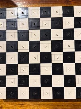 Lego Black and White Checkerboard Game Base
